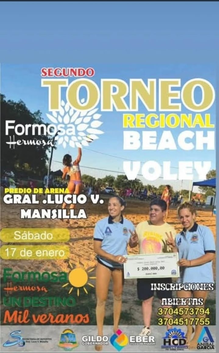 GENERAL MANSILLA SE PREPARA PARA EL SEGUNDO TORNEO REGIONAL DE BEACH VÓLEY