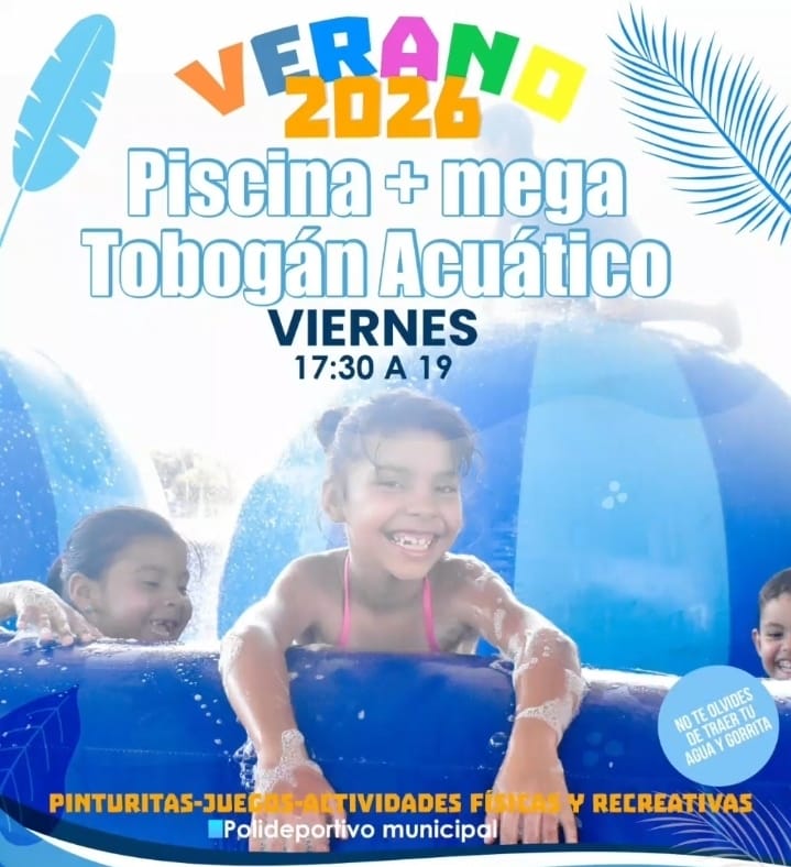 EL ESPINILLO DA INICIO HOY A LA TEMPORADA DE VERANO 2026 CON LA APERTURA DE LA PISCINA Y UN MEGA TOBOGÁN ACUÁTICO