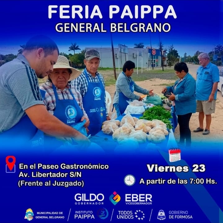 General Belgrano: este viernes se realizará la Feria PAIPPA en el Paseo Gastronómico