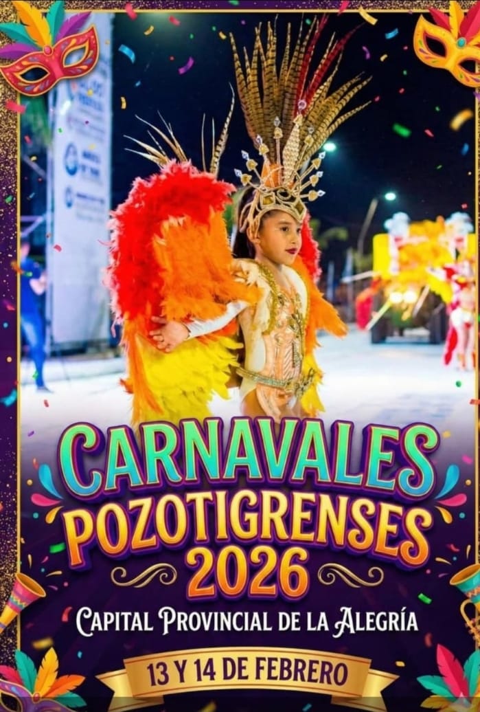 Pozo del Tigre se prepara para los Carnavales Pozotigrenses 2026