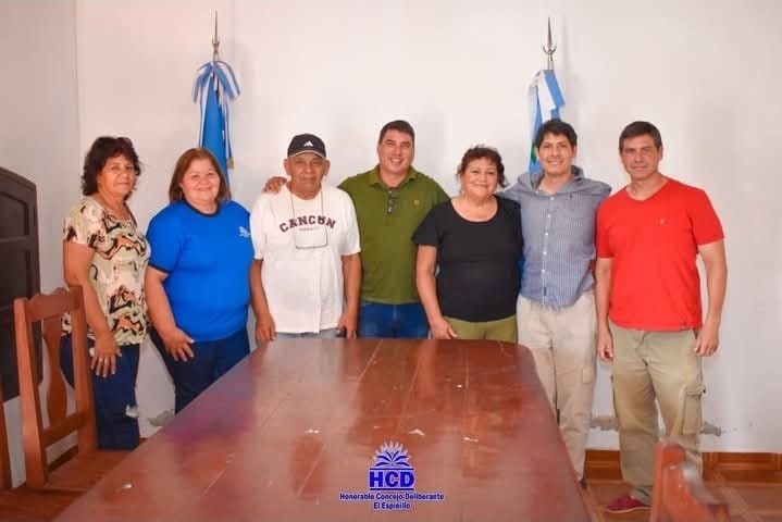 Dirigentes del Club Unión “El Espinillo” fueron recibidos en el Concejo Deliberante