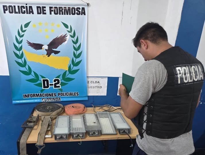 Clorinda: recuperaron luces LED robadas y avanzan para detener al autor