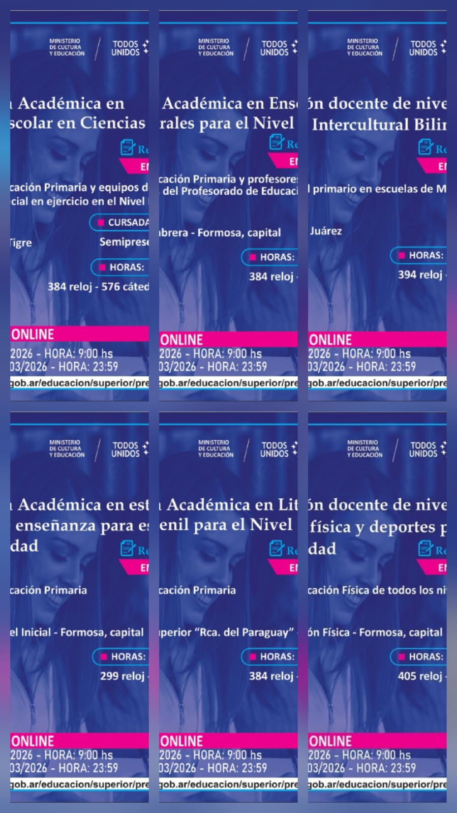 Formación Docente 2026: 12 Postítulos con Inscripciones Abiertas en Formosa