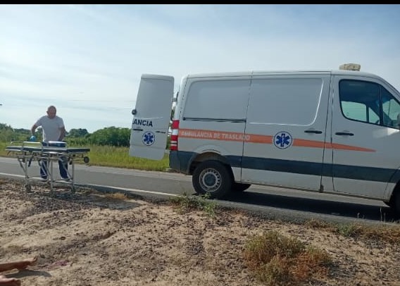 Un adolescente  resultó herido en un accidente sobre la Ruta Nacional 86