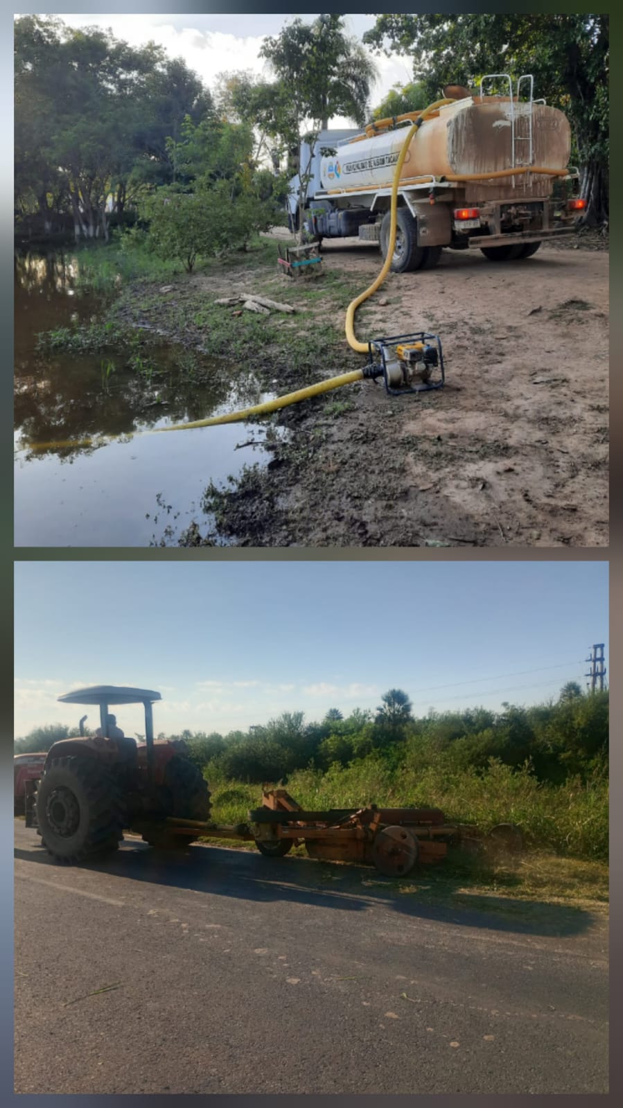 Misión Tacaagle :Intenso trabajo municipal en la Ruta 86 y colonias rurales