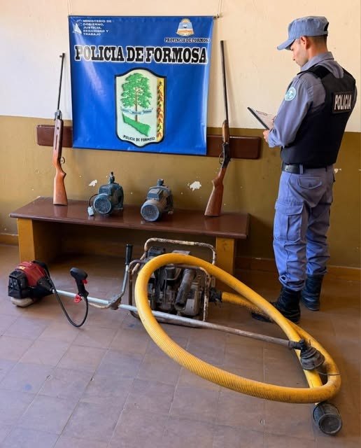 Tres detenidos y secuestro de armas tras operativos policiales en Laguna Blanca