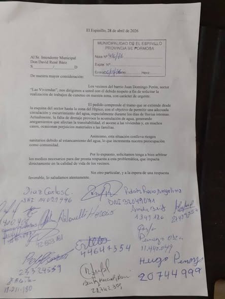 Vecinos denuncian falta de respuesta del municipio y reclaman obras urgentes en El Espinillo