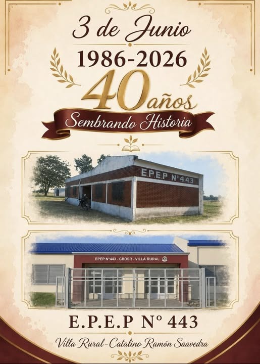 EPEP N°443 de la Colonia Villa Rural por sus 40° Aniversario