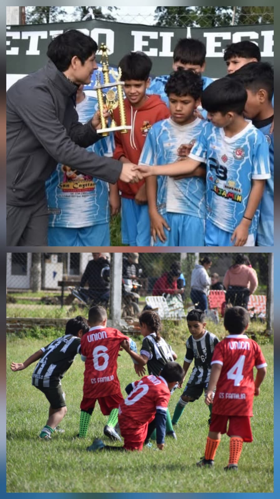 Martín Sotelo acompañó el Torneo Aniversario del Club Atlético El Espinillo y destacó el valor del deporte infantil