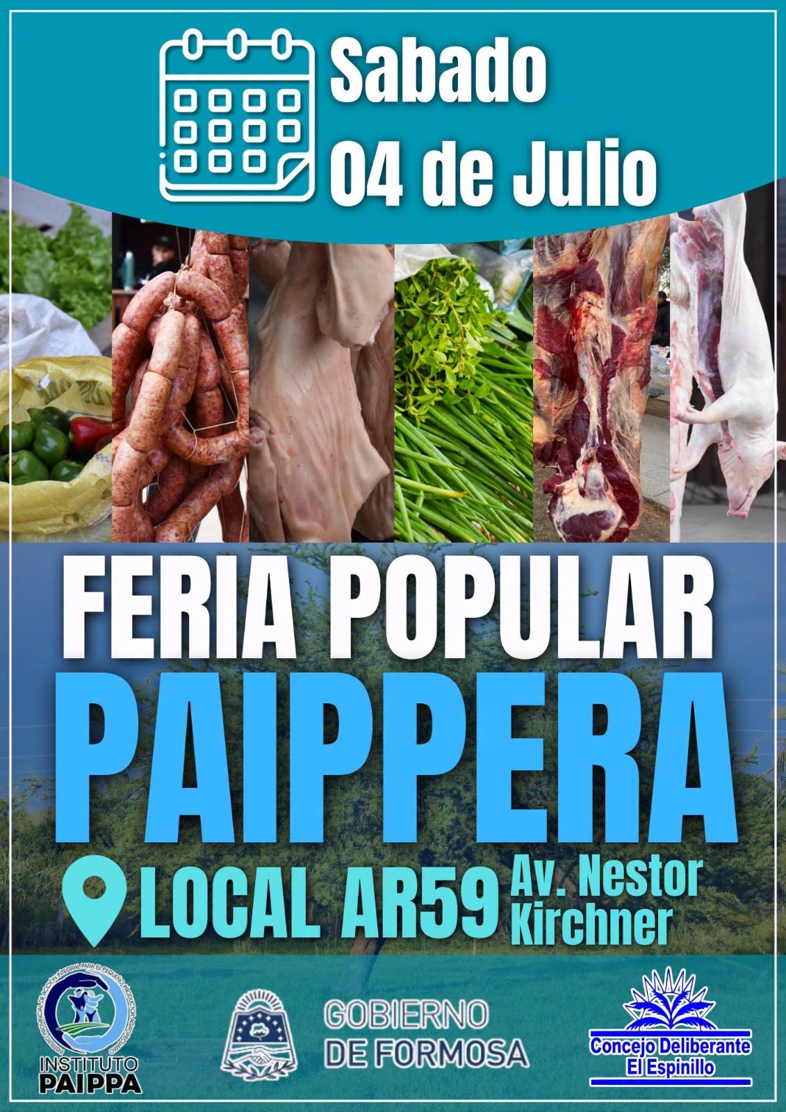 El Concejo Deliberante de El Espinillo invita a participar de la Feria Popular PAIPPERA