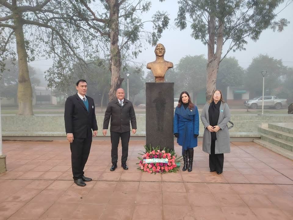Laguna Blanca rindió homenaje a Manuel Belgrano en la Plaza General Belgrano