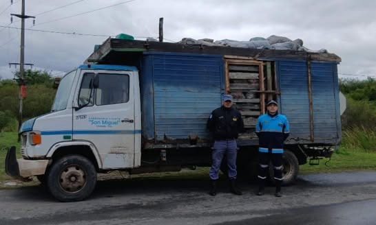 El Espinillo: secuestran un cargamento de carbón por irregularidades en la documentación