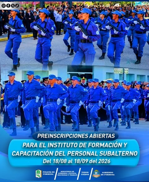 Formosa abrió las preinscripciones para aspirantes a agentes de Policía