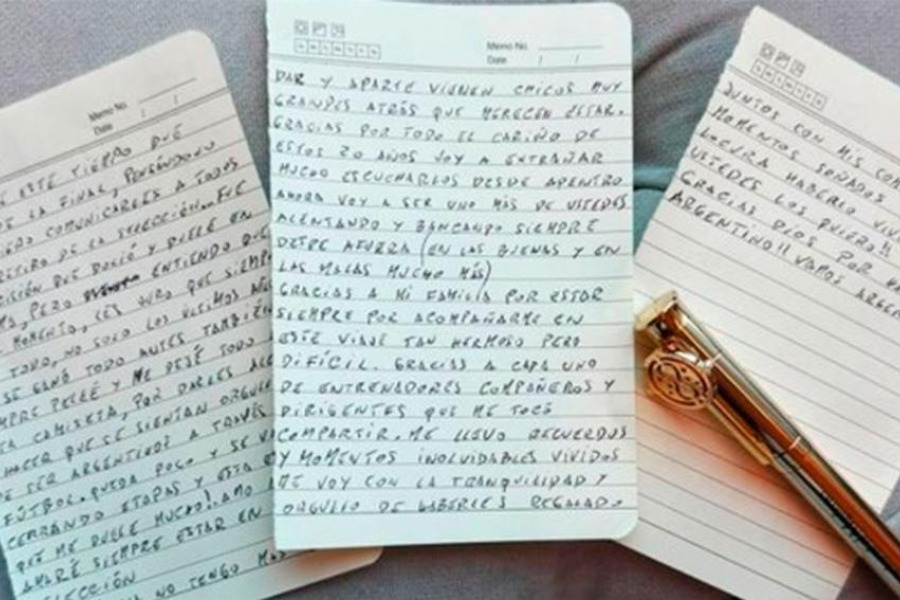 La emotiva despedida de Messi | Una carta manuscrita, un video y una inesperada referencia a Harry Potter