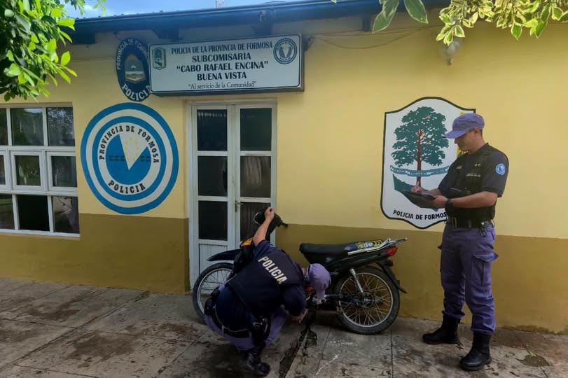 BUENA VISTA: RECUPERAN UNA MOTOCICLETA CON NUMERACIÓN ADULTERADA